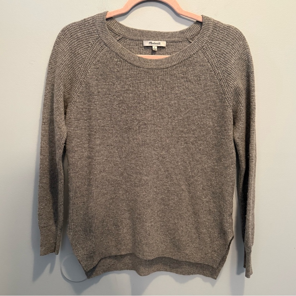 Madewell Women's Heather Gray Crew Neck Sweater Small
